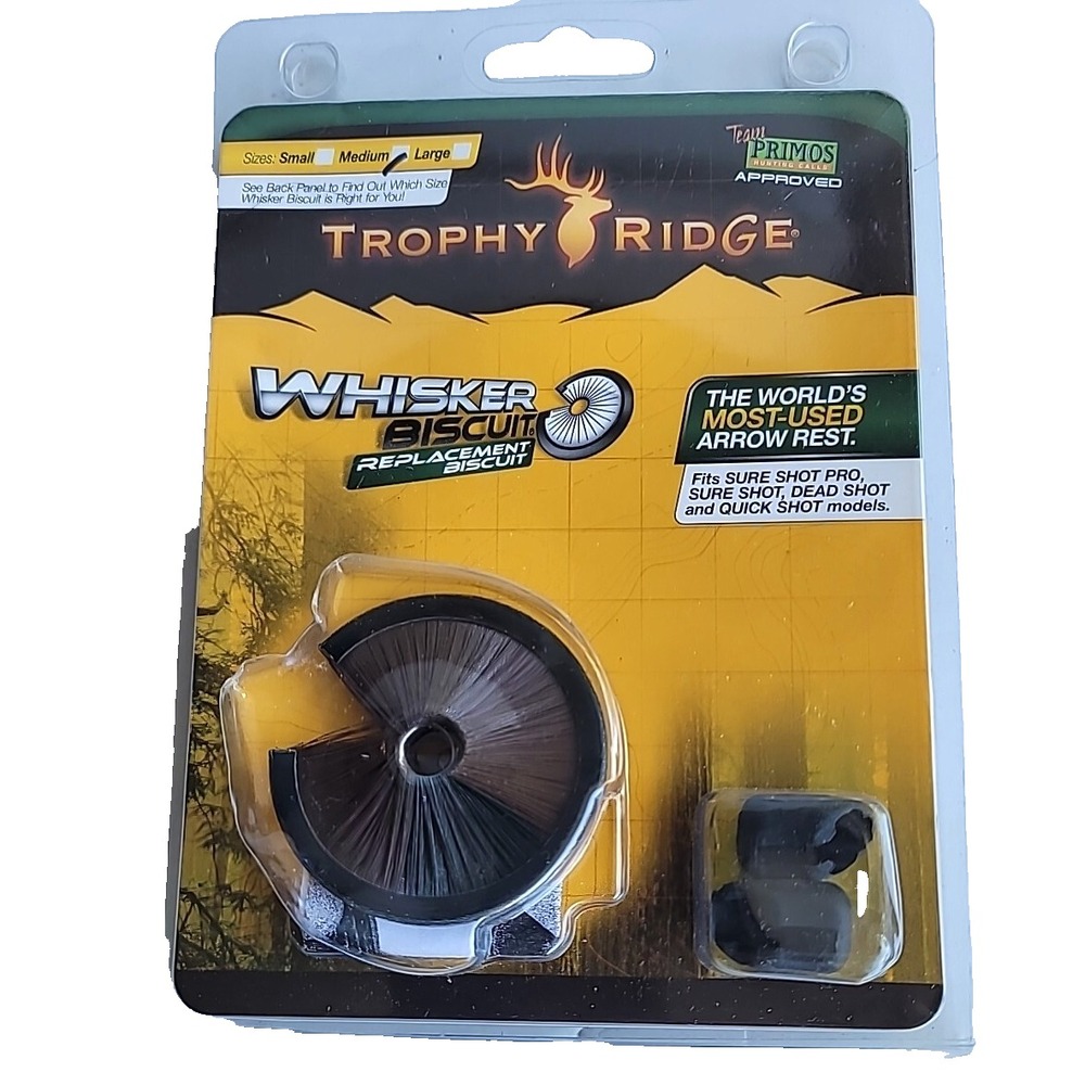 Trophy Ridge Whisker Biscuit Large Replacement Black 4p 6358 NOS Made In USA